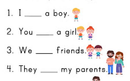 一年级英语语法核心：Verb To Be（is/am/are）专项练习｜高清可打印 PDF