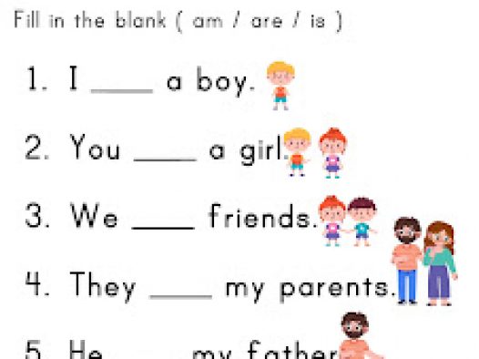 一年级英语语法核心：Verb To Be（is/am/are）专项练习｜高清可打印 PDF