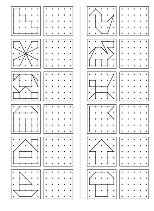 儿童点阵描红画图练习｜幼儿园控笔训练可打印 PDF