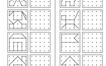 儿童点阵描红画图练习｜幼儿园控笔训练可打印 PDF
