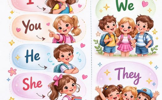 人称代词启蒙海报｜Personal Pronouns 小学英语语法可打印 PDF