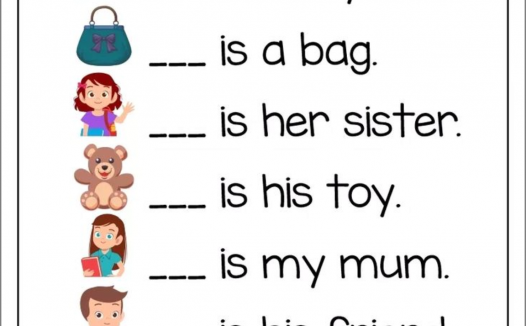 人称代词 He/She/It 填空练习｜小学英语语法启蒙可打印 PDF