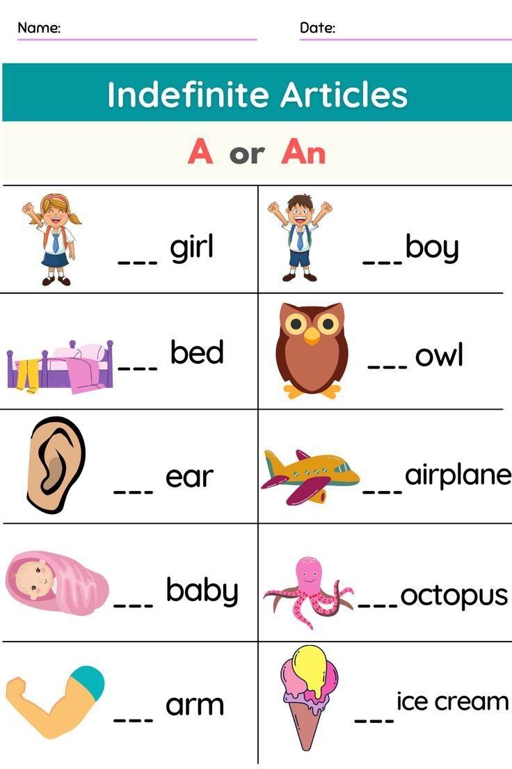 a和an的用法练习｜不定冠词 小学英语语法可打印 PDF